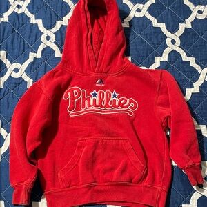Majestic Phillies Kids Red Hoodie